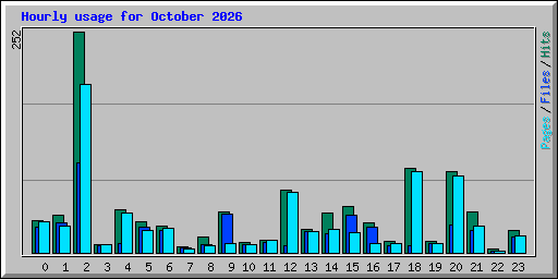 Hourly usage for October 2026
